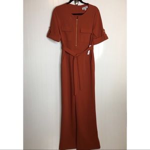 Shelby & Palmer Rusty Orange Jumpsuit Women’s size 8